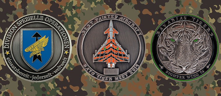 Production de Challenge Coins sur demande chez leThaler.fr