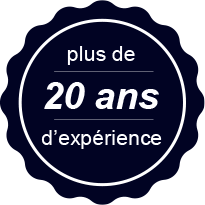 plus de 20 ans d’expérience